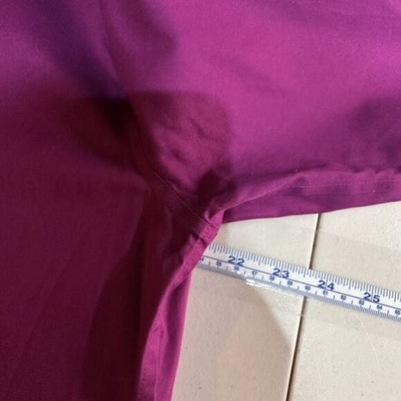 Chico's Classic Fit No-Iron Button-Up Shirt Plum Purple Size 3 large Career work - Picture 7 of 11